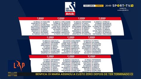 Calendário Liga Portugal .
